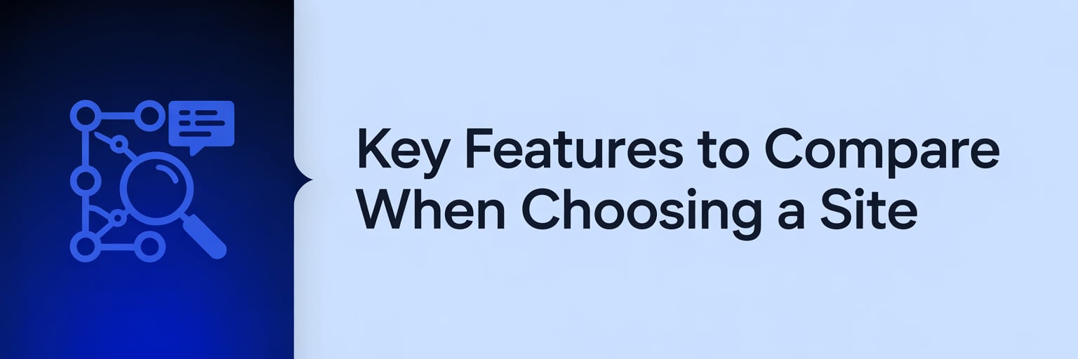 Key Features to Compare When Choosing a Site